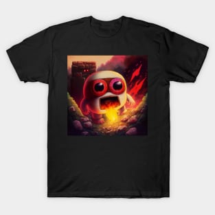 A very fierce and monstrous dig with red lightning dug and red eyes T-Shirt